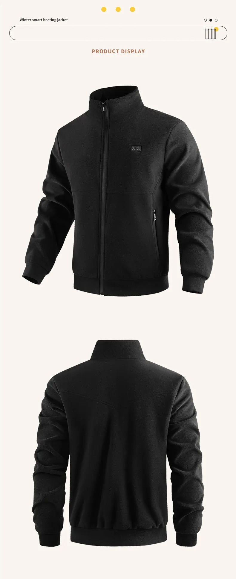 8 Zones Versatile Polar Fleece Thick Heating Jacket