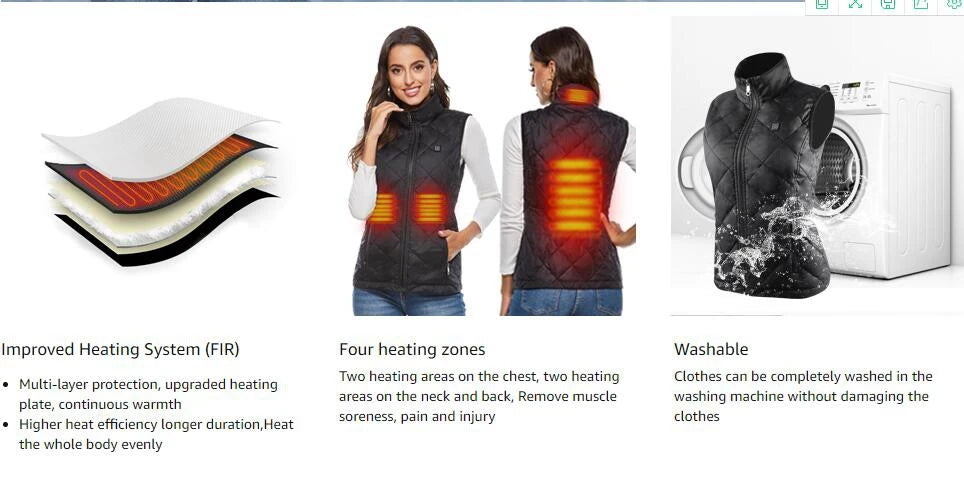 Women Heating Vest