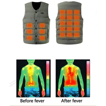 21 Zones V-Neck Heating Vest
