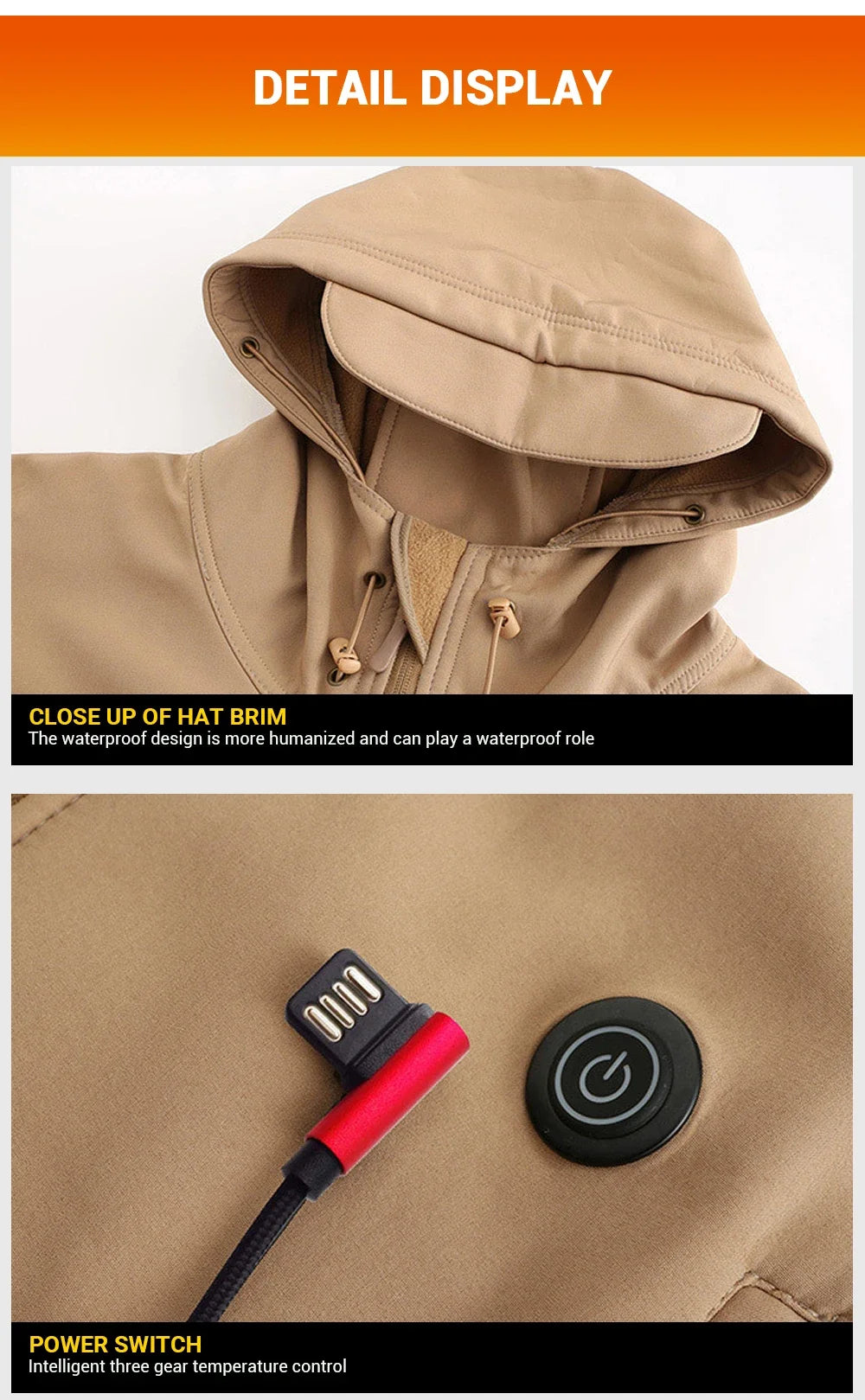 7 Zones Heating Jacket