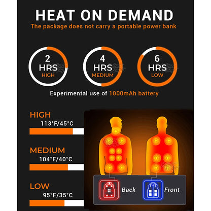 30 Zones Heated Hoodie