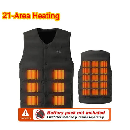 21 Zones V-Neck Heating Vest