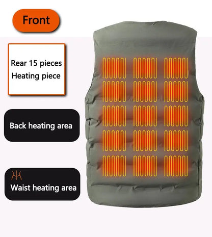 21 Zones V-Neck Heating Vest