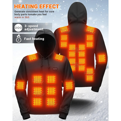 30 Zones Heated Hoodie