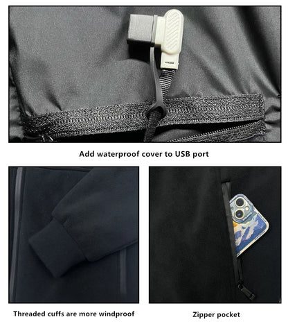 8 Zones Versatile Polar Fleece Thick Heating Jacket