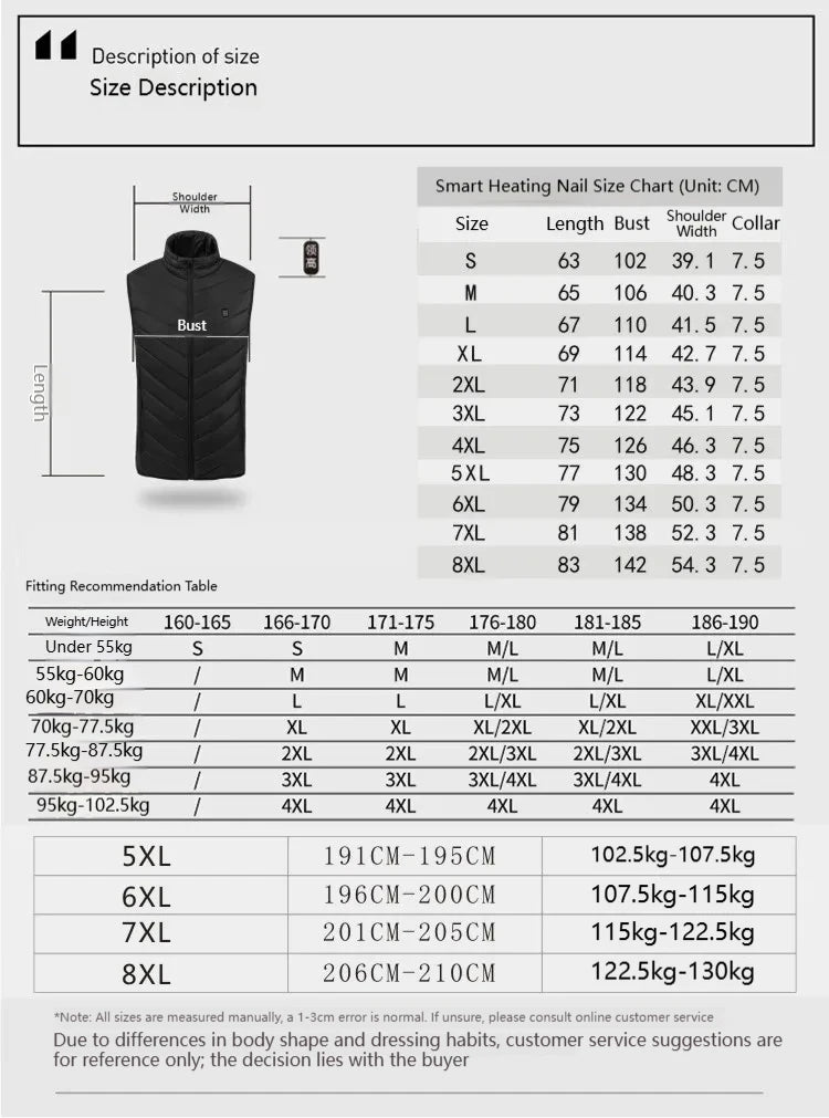 21 Zones Smart Heated Vest