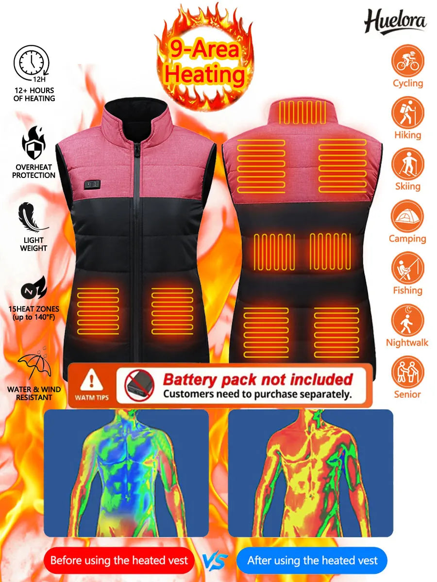9 Zones Heated Vest