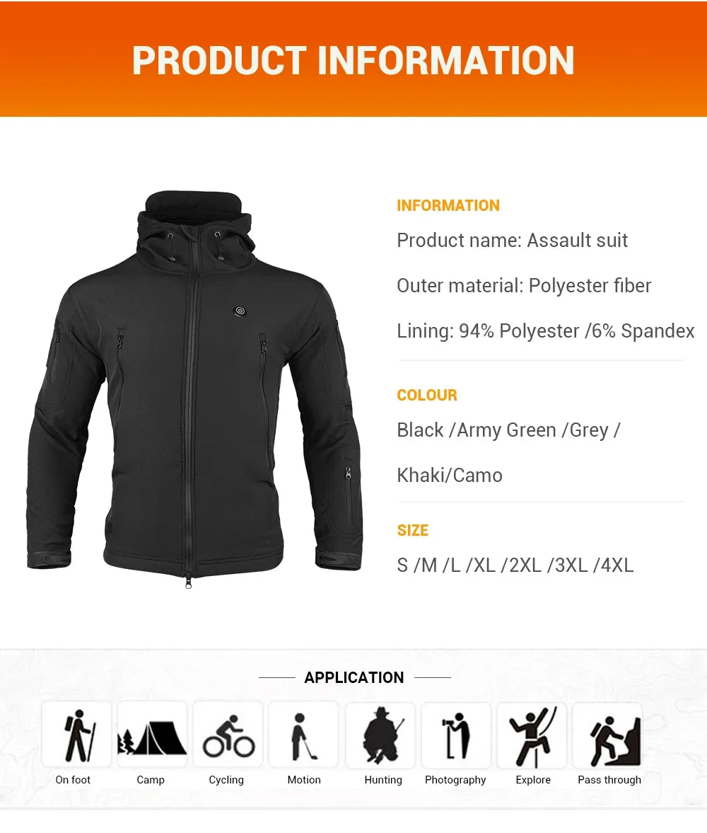 7 Zones Heating Jacket