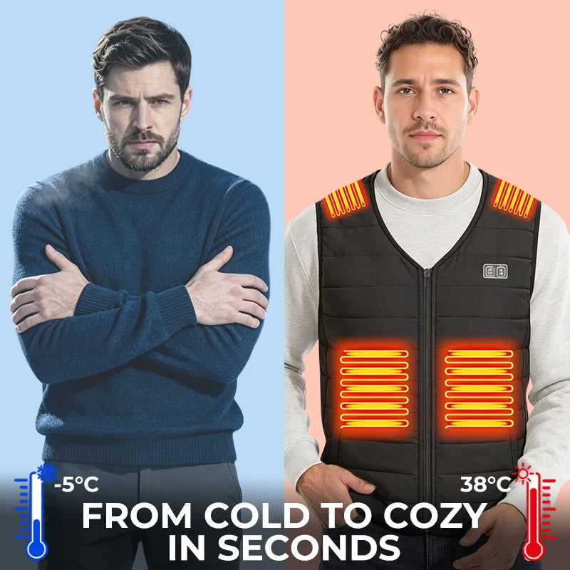 12 Zones Winter Heated Vest